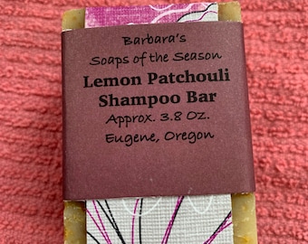 Lemon Patchouli Shampoo Bar