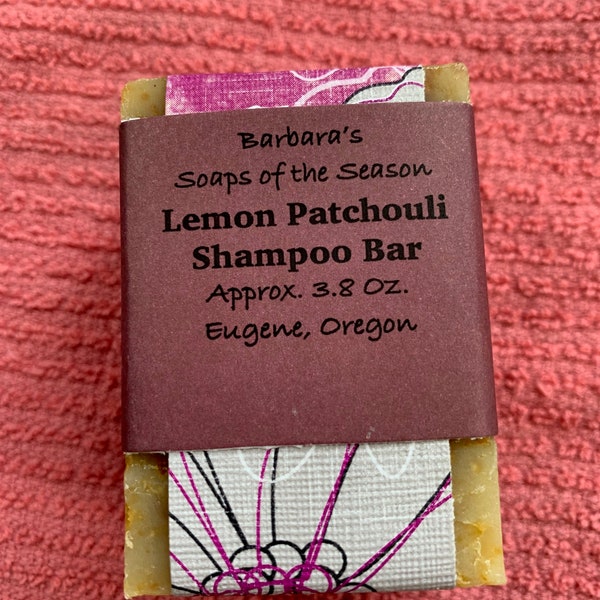 Lemon Patchouli Shampoo Bar