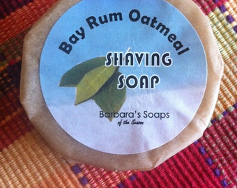 Bay Rum Oatmeal Shaving Soap