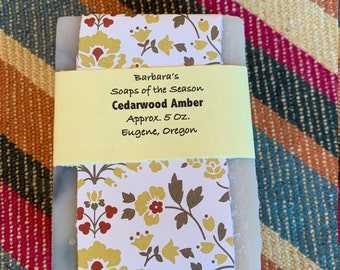 Cedarwood Amber Soap
