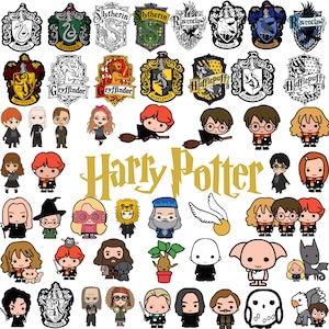 190+ Magical Wizard Clipart Bundle – PNG + Some svg, dxf, eps, psd,  – Cute Spell School & House Crests Digital Set