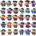 Graduation Cartoon PNG Bundle – Cute Characters in Cap & Gown – Diploma Sublimation Clipart | Digital Download product logo