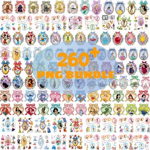260+ Coquette Bow Mirror PNG Bundle | Princess Frame Clipart | Cartoon Vacation Trip PNG, Cute Shirt Design for Girls & Family