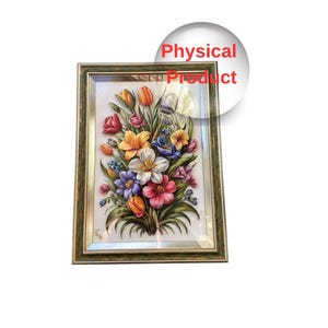 3D Floral Wall Art – Handmade Textured Canvas | Boho Modern Home Decor | Colorful Botanical Artwork | Gift for Her |