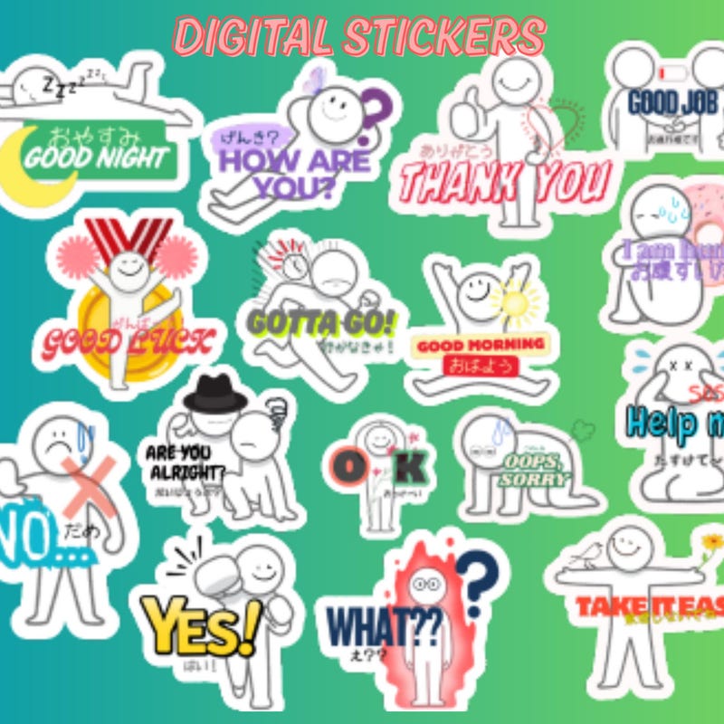 Emoji Stickers - Etsy