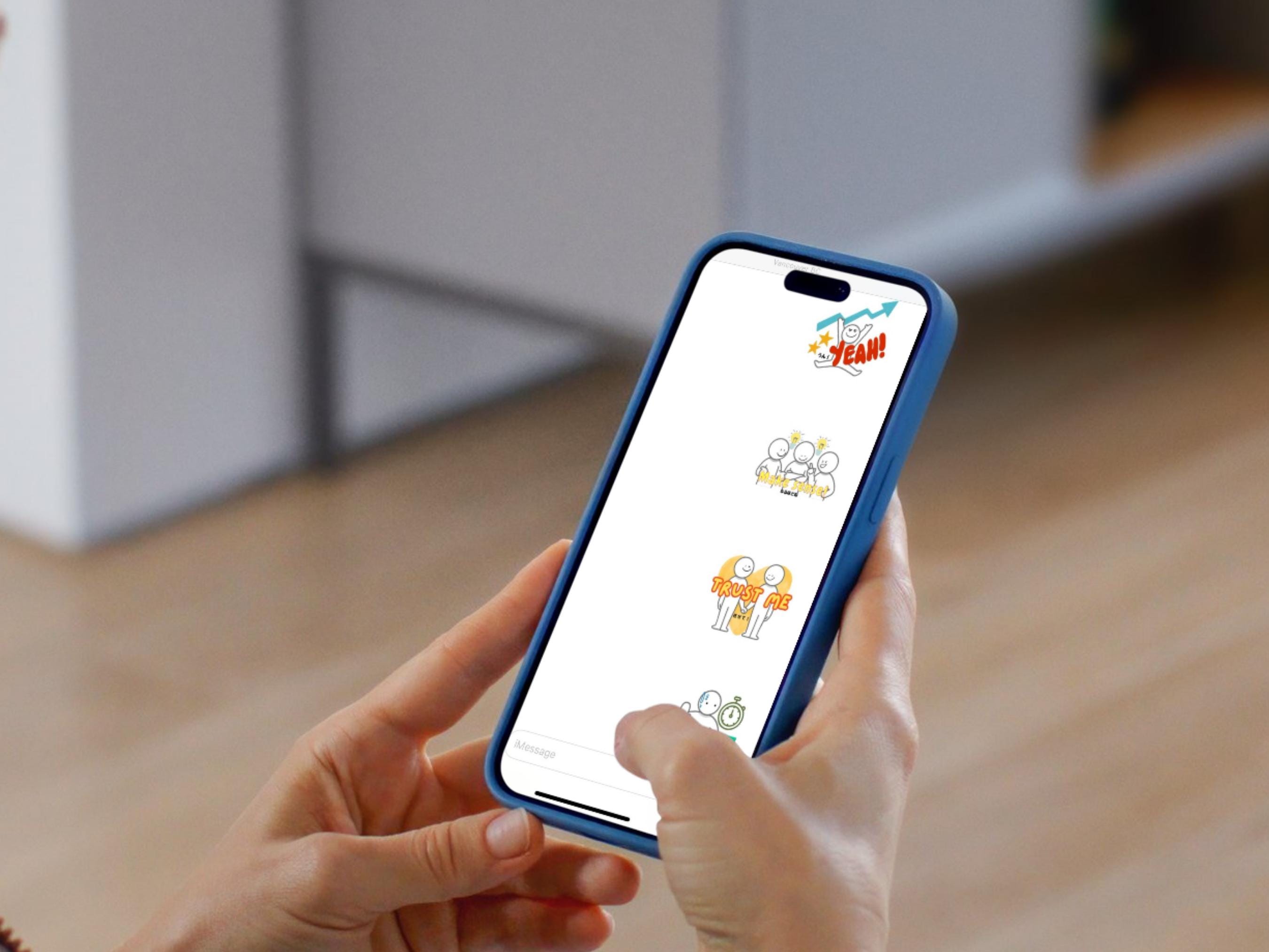 Message Send Sticker Daily Cute Digital Stickers for Messages App Whatsapp Stickers ...