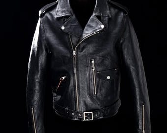 Vintage Harold's Gear Tactical Horsehide Leather Vest Jacket