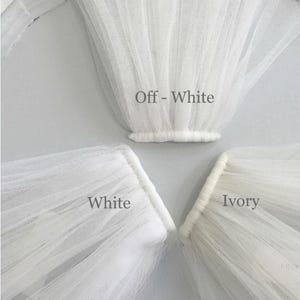Boho wedding sleeves, detachable wedding sleeves, tulle sleeves with lace appliques. image 8