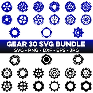 Gears SVG Bundle | Cogs and Gears svg | Gears PNG | Gears Clipart | Metal Gears svg | Gears Cut Files | Gears Vector | Steampunk SVG