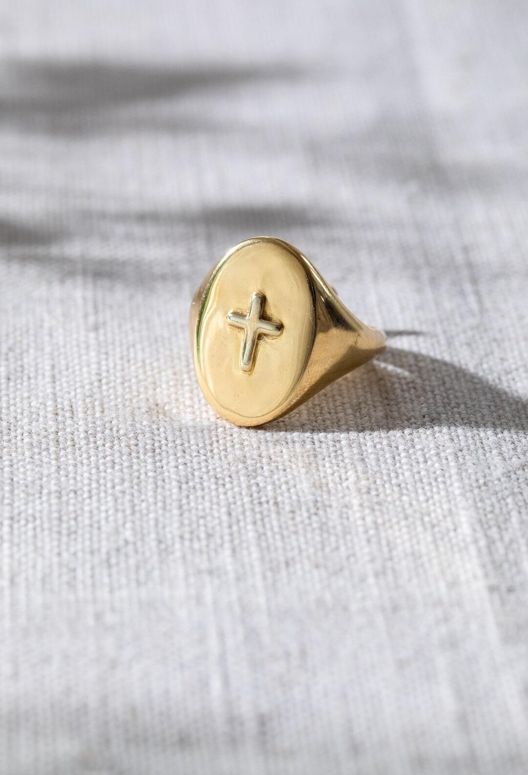 Cross Religious Signet Ring Religious - Etsy