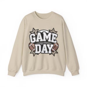Game Day Sweatshirt, Unisex Crewneck, Football Fan Apparel, Gameday Outfit, Sporty Gift for Her, Cozy Streetwear Pullover Sweater