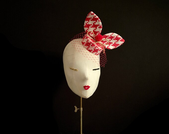 Tweed Mini Pillbox Hat
