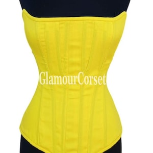 Heavy Duty Steel Boned Waist Trainer Corset Women&#39;s Overbust Cotton  Corset