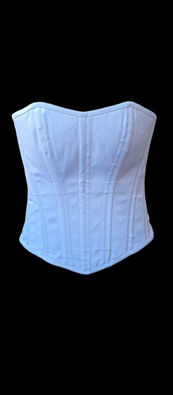 Corset blanc pour femme