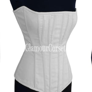 Heavy Duty Steel Boned Waist Trainer Corset Women&#39;s Overbust Cotton  Corset