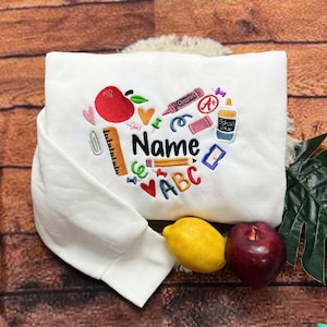 Teacher Sweatshirt | Teacher | Teacher Gift | Teacher Appreciation | Embroidered Teacher Sweatshirt
