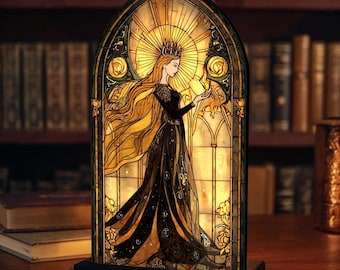 Aelin Throne of Glass Candle Holder, Throne of Glass Book Nook, Fantasy Bookshelf Decor, Book Nook Suncatcher