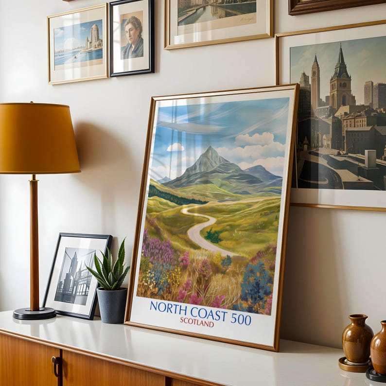 North Coast 500 Scotland Print Scottish Highlands Road Trip Wall Art north-coast-500-scotland-print-scottish-highlands-road-trip-wall-art