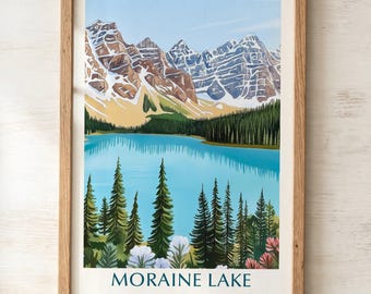 Moraine Lake Print | Canadian Rockies Banff National Park Wall Art