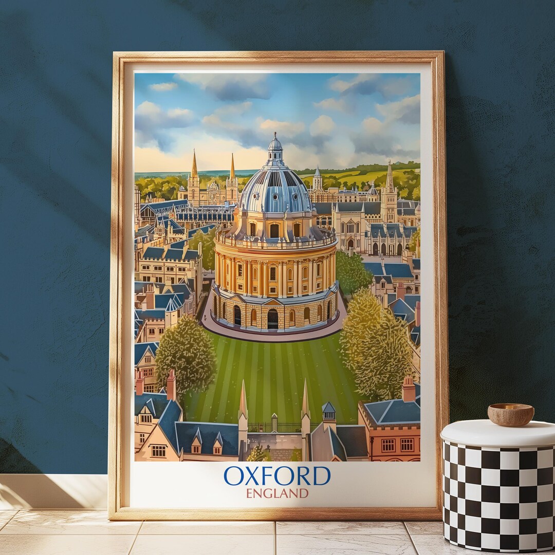 Oxford England Print, Radcliffe Camera, Dreaming Spires Travel Art - Etsy