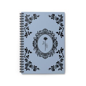 Elegant Floral Spiral Notebook - Vintage Rose Design, Perfect for Journaling, School, Gifts, or Planning, Ideal for Home/Office