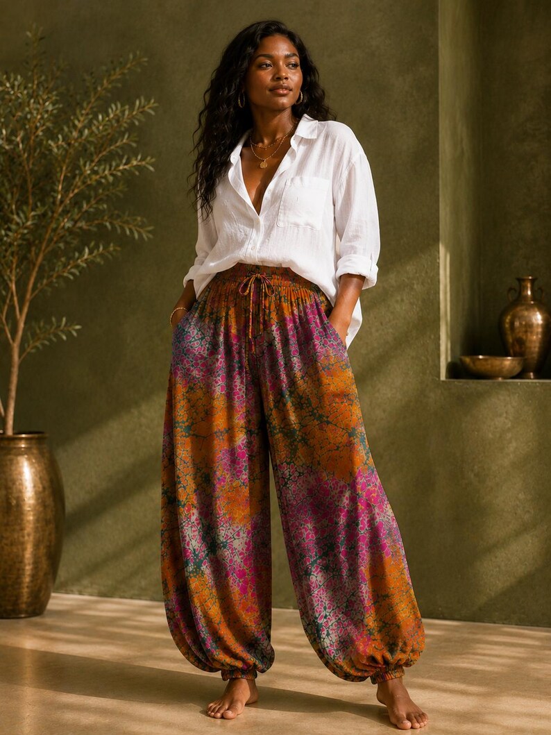 Classy handmade stylish trouser African print available for immediate delivery gift for women