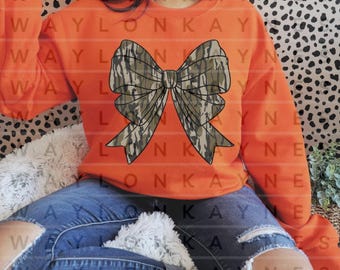 Duck camo bow PNG