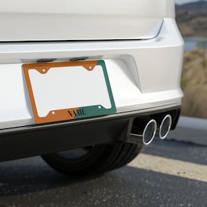 Custom license plate frames metal, Personalized Car Decor, Unique Gift, Custom Name Frame, Car Accessory, Automobile Gift