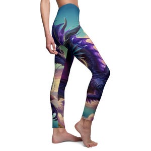 Fantasy Dragon Art Leggings: Women&#39;s Activewear Yoga Pants