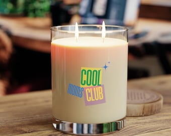 Candela Cool Moms Club / Regalo alla moda per la festa della mamma per mamme eleganti / Candela estetica per lei / Candela di soia da 11 oz in 3 profumazioni