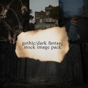 Curated Dark Gothic Fantasy Stock Image Pack | Moody, Mysterious Aesthetic Photos for Creatives & Design