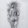 Sensual Charcoal Drawing - Intimate Art for Your Special Someone - DIGITAL DOWNLOAD