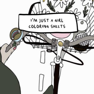Girls Coloring Book | Girls Coloring Pages | Digital Print | Activity Book | PDF Download | Coloring Book For Kids, Adults