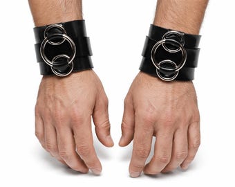 Men's Sumi Woven Ring Cuff Set