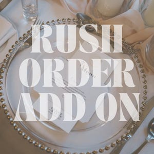 Add On: Rush My Poem Order | Fast Production & Priority Service
