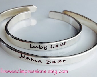 Mom & Baby Sterling Silver Bracelet Set