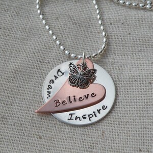 Worte der Inspiration Halskette