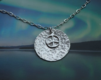 Secret Message Peace Necklace