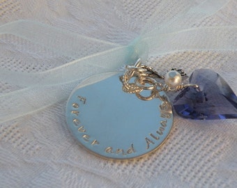 Wedding Bouquet Wild Heart Charm (Something Blue)