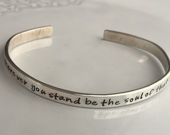 Inspirational Silver Bracelet