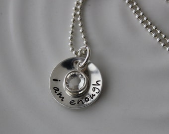 Inspirational Word Charm Necklace