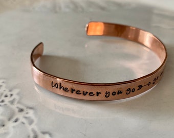 Wherever You Go Copper Bracelet