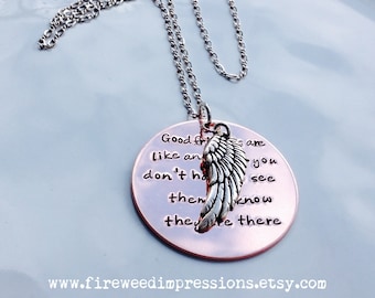 Good Friends Are Like Angels Necklace