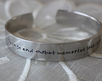 Memories Last Forever Cuff Bracelet