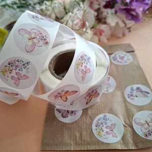 Watercolor Butterfly Stickers | Floral Decals for Journals, Scrapbooking & Crafts | Assorted Pastel Butterfly Stickers