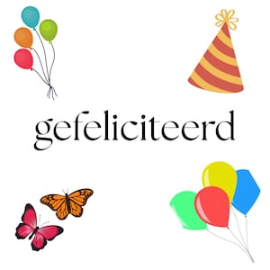kaart gefeliciteerd