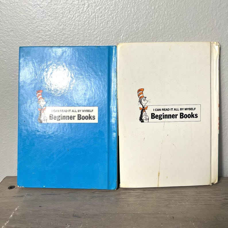 Vintage Dr. Seuss Beginner Books Hardcover Lot (1963) ABC & Hop on Pop ...