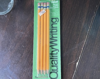 Vintage Faber-Castell Velvet Pencils 4pk Medium Firm USA Made Sealed *AAFES* NOS
