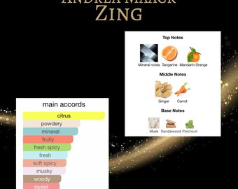 アンドレア・マーク ジング香水 10、5、3、2 mL サンプル - Etsy 日本