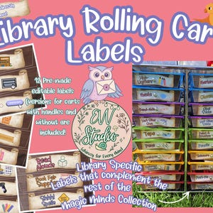 Magic Minds Library Cart Labels